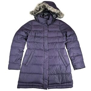 The North Face Gotham Parka Purple 600 Fill Down Hooded Puffer Jacket Womens M